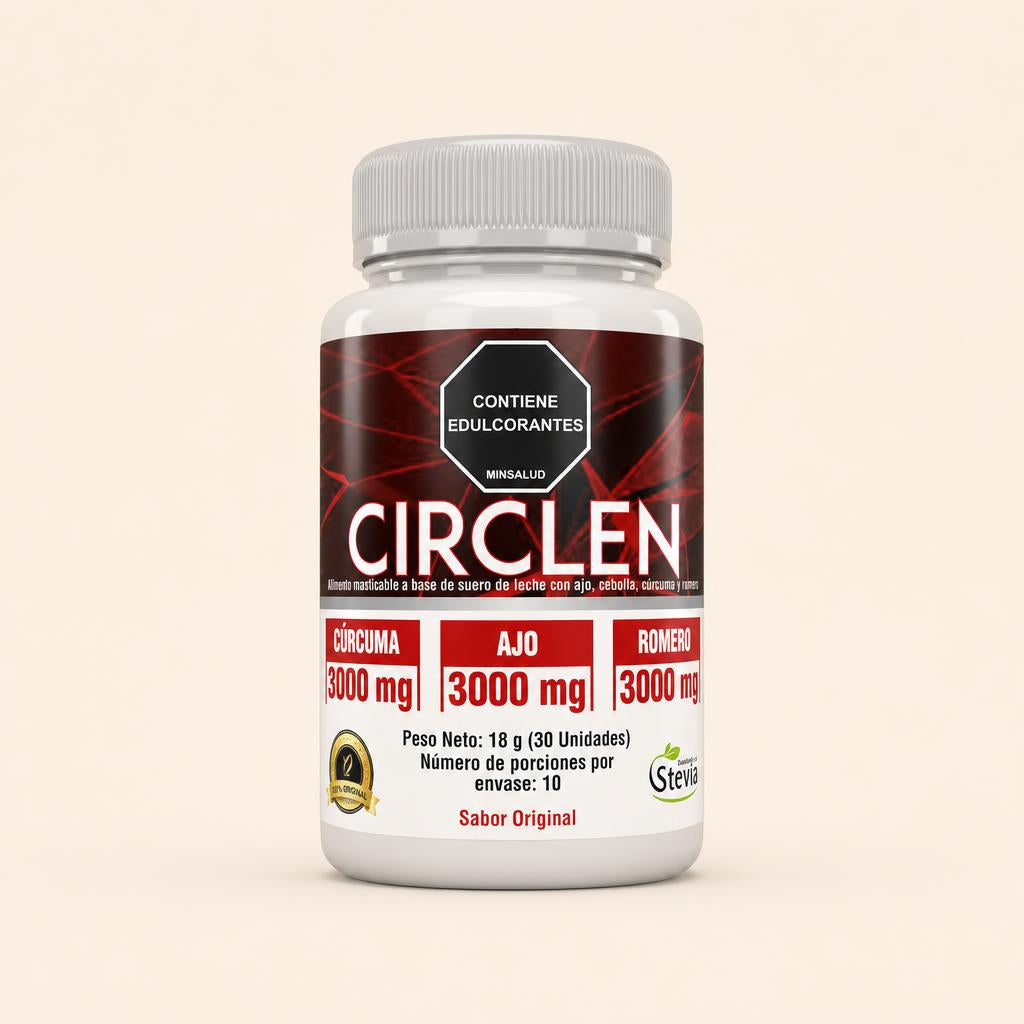 CIRCLEN, vista frontal del frasco